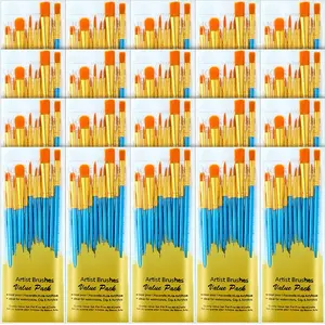 100 Paint Touch Up Brushes, Disposable Micro Brush Applicators, Yellow with  Fine 1.5 mm Tips Auto Body Shop Detailing