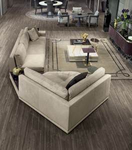 PFZION HOME Mobilier de salon confort de style américain moderne Ensemble de canapés en tissu modulaire à doublure propre Chaise gauche - Product Image 4