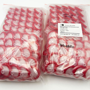 Filtro de Jeringa XZ Lab Supplies de 25 mm y 0.22 um, PTFE Hidrófilo para Uso en Laboratorio, Rojo - Product Image 4