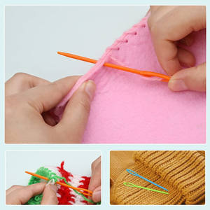 Gran oferta <span class=keywords><strong>de</strong></span> <span class=keywords><strong>Amazon</strong></span>, aguja <span class=keywords><strong>de</strong></span> costura manual <span class=keywords><strong>de</strong></span> plástico ABS, herramientas <span class=keywords><strong>de</strong></span> tejer coloridas para ropa, aguja <span class=keywords><strong>de</strong></span> ojo, aguja <span class=keywords><strong>de</strong></span> punto <span class=keywords><strong>de</strong></span> cruz para <span class=keywords><strong>coser</strong></span> - Product Image 6