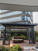 Pergola autoportante moderne en aluminium thermolaqué, écologique, à prix d'usine, idéale pour jardin, terrasse et balcon