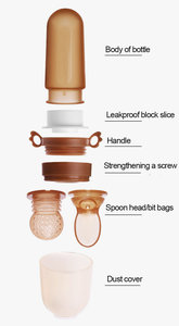 Produit pour bébé sans Bpa de haute qualité cuillères en silicone bouteille sucette presser les fruits alimentaires pour bébé sucette - Product Image 6