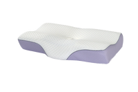 Oreiller de soutien cervical en mousse à mémoire de forme rafraîchissante, oreiller de massage ergonomique avec contrôle de la minuterie pour les dormeurs sur le côté, le dos et le ventre