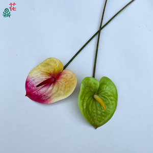 Artificial Anthuriums Mixed Color <b>Silk</b> <b>Flowers</b> Real Touch Wedding Decorations - Product Image 2