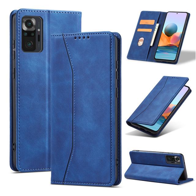 Retro Style Travel Wallet Phone Case for Xiaomi 17 Redmi 15C 14C 13C 12C K60 Magnetic Foldable Kickstand Card Slot Holder Case