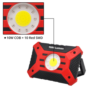 Luz DE TRABAJO inalámbrica ultrabrillante de 1000 lúmenes, mango plegable, funciona con batería para iluminación de sitio temporal para Taller y oficina - Product Image 5