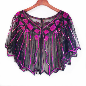 Chal de los Años 20 para Mujer, Estilo Flapper, con Cuentas, para Eventos Nocturnos - Product Image 1