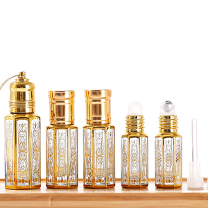 Huile de parfum arabe en or à vendre, flacon à bille de 3 ml, 6 ml, 12 ml, Oud Attar, flacon en verre vide avec bouchon à vis <span class=keywords><strong>pour</strong></span> <span class=keywords><strong>diffuseur</strong></span>, <span class=keywords><strong>pour</strong></span> sérum de soin de la peau - Product Image 3