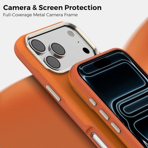 Funda Magnética de Alta Calidad para iPhone 17 13 14 15 16 Pro Max 17 Air, Carga Inalámbrica, Marco Metálico para Cámara, Protección Antigolpes - Product Image 6