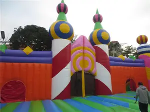 Custom Design Amusement Theme Trampoline Park Indoor Outdoor Jumping Bounce House Giant Inflatable Bounce Castle