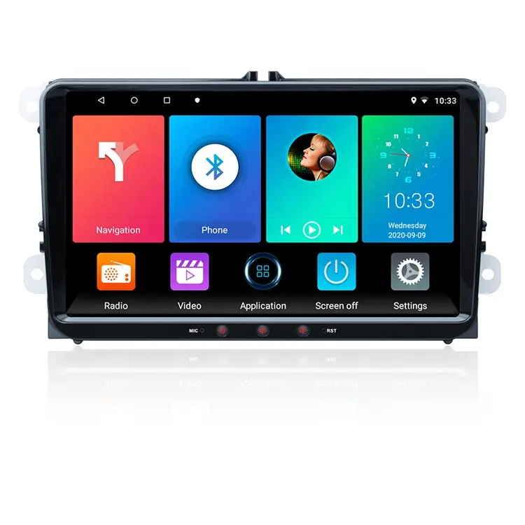 2 Din 9 Zoll Auto MP5 Player Android-System GPS-Navigation Touchscreen All-in-One-Maschine Für VW Volkswagen Skoda Passat B6 B7