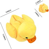 Animal en peluche de canard jaune personnalisé avec bébé jouet en peluche de canard avec poche à fermeture éclair 5 pièces jouets de canards en peluche d'anniversaire