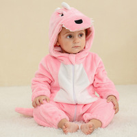 Mono de Franela Personalizado con Estampado Animal para Niños, Traje de Manga Larga para Bebés, Pelele