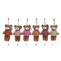 2025 jouets chauds pour enfants mini ours en peluche personnalisé avec t-shirt peluche porte-clés jouet personnalisé porte-clés en peluche animal jouet
