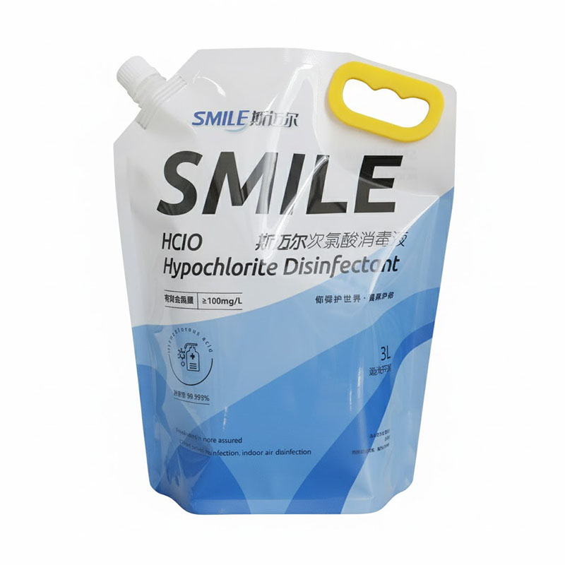 Custom Printed 3 Liter Stand Up Spout Pouch Laundry Detergent Fabric Softener Washing Liquid Soap Packaging Plastic Bag