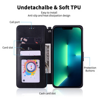 Étui de téléphone à rabat en cuir PU pour entreprise, fournisseur pour iPhone 7 8 XR XS, coque de téléphone pour téléphones Samsung série A et S