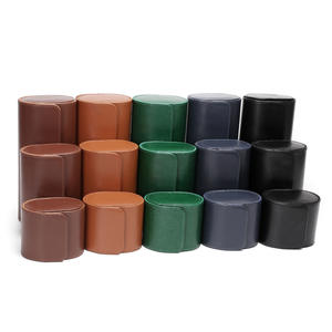 Boîte à montres de luxe en cuir PU à 1-3 emplacements, étui de rangement protecteur pour montres-bracelets homme et femme - Accessoire de mode - Product Image 4