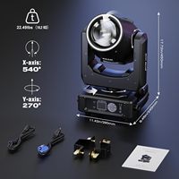 Lyre Beam 230W Sharpy à tête mobile pour éclairage de scène, équipement d'effets DJ, contrôle DMX512, 14 roues de couleurs pour événements disco