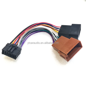 Tiên phong Peugeot ISO dây nịt dây điện <span class=keywords><strong>adapter</strong></span> với PVC Áo khoác xe đài phát thanh CD/DVD <span class=keywords><strong>stereo</strong></span> 2-đầu Loa Dây kết nối cáp - Product Image 6