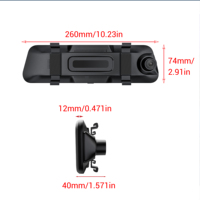 Caméra embarquée 4K pour voiture avec connectivité Wi-Fi, caméra de recul et système de surveillance des angles morts BSD