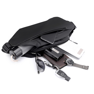 Großhandel Nylon Single Shoulder Umhängetaschen für Laufmode Brustgurt Taschen Wasserdichte Gürtel taschen Sports Travel Funny Pack - Product Image 6