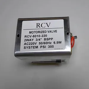 Rcv ống nước điều hòa không khí 24V cơ giới điều khiển điện DN20 1 inch Brass Ball valve với thiết bị truyền động
