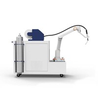 Nouveau robot collaboratif de soudage sans programmation, boîte de commande intégrée, base mobile, acier inoxydable, bras de 922 mm, 1400 mm, 1800 mm