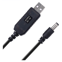 Connecteur de câble d'alimentation WiFi vers mobile 5,5*2,1 mm, convertisseur de câble USB DC 5V vers 5V/9V/12V