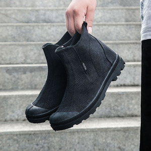 Botas de cuero de caña alta estilo 2026 para escalada en jungla al aire libre, con cremallera interna, aptas para hombres y mujeres. - Product Image 6