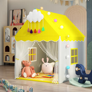Tienda de campaña de juguete colorida plegable, tienda de campaña suave para niños, tienda de Campaña para Niños de gran espacio, Castillo de princesa durmiente para bebés, casa de juegos - Product Image 3