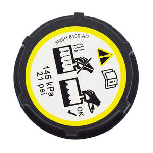 自動車部品12242333M5H8100AC 3M5H8100AD LR000243 LF5015205A 306800021301104フォード用拡張タンクキャップオイルラジエーターキャップ - Product Image 1