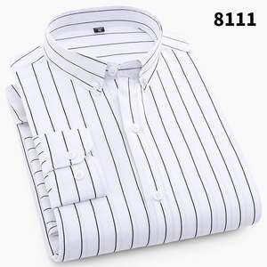 Casual <b>Mens</b> <b>Striped</b> Polyester <b>Long</b> <b>Sleeve</b> <b>Shirt</b> Business T <b>Shirts</b> - Product Image 6