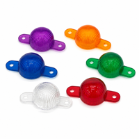 Couverture de lampe LED en plastique translucide personnalisée avec languettes de fixation, lentille en dôme, couvercle de lampe OEM pour machine de jeu, borne d'arcade, machine à sous