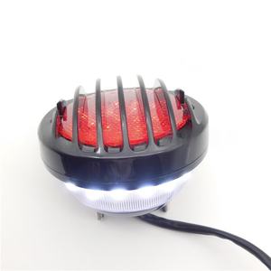 Accessoires pour motos, feu arrière LED rond pour moto, feu arrière LED rétro modifié, feu stop - Product Image 4