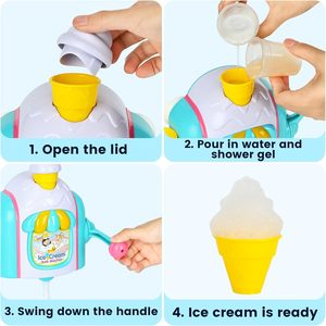 Macchina gelato schiuma vasca da bagno giocattoli per bambini dai 3 ai 5 anni - Product Image 4