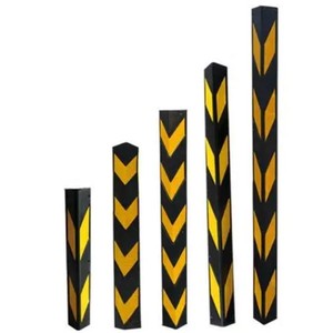 Protector de esquina reflectante en forma de L, 800mm 1000mm Columnas de estacionamiento <span class=keywords><strong>y</strong></span> Protector de paredes de garaje, Protector de esquina de <span class=keywords><strong>pared</strong></span> de goma - Product Image 6