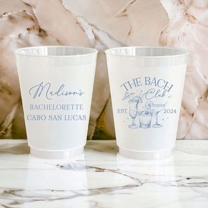 แก้วฟรอสต์แบบกำหนดเองสำหรับงานแต่งงาน แก้วพลาสติกแบบกำหนดเองสำหรับงานแต่งงาน - Product Image 1