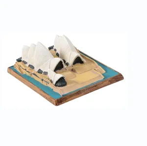 Resin Sydney Opera House figurine. Architectural miniature crafts Mini decoration