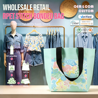 Sac en RPET cousu et thermocollé pour la vente en gros et au détail – Prix compétitif, haute qualité, idéal pour l'épicerie