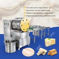 Machine commerciale compacte pour la cuisson de petites peaux d'Injera éthiopiennes, de mini-gâteaux au canard frais et de rouleaux de printemps