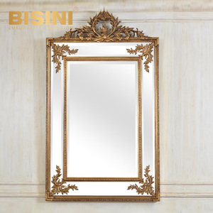 Antique Gold <strong>Victorian</strong> PU Wall <strong>Mirror</strong> Handcrafted Ornate Full Length Classic Decor Floor <strong>Mirror</strong> for Luxurious Villas - Product Image 5