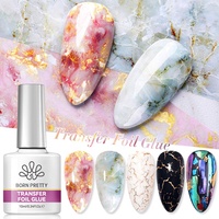 BORN PRETTY 10ml Colle pour feuilles de transfert d'ongles transparente, super forte, haute adhérence, gel de transfert UV LED pour autocollants d'ongles