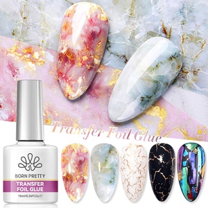 BORN PRETTY 10ml Colle pour feuilles de transfert d'ongles transparente, super forte, haute adhérence, gel de transfert UV LED pour autocollants d'ongles - Product Image 1