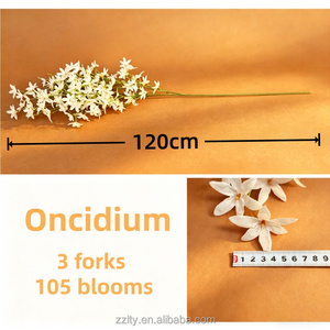Orchidées artificielles luxueuses multicolores à tige unique avec longues tiges pour mariage, rentrée scolaire, Noël, décoration de scène - Product Image 4