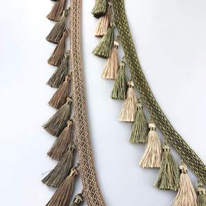 Заводская прямая продажа, хорошая распродажа, домашний костюм, 10 см, занавес с кисточками, отделка бахромой - Product Image 2