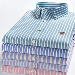 Camicia a maniche corte <span class=keywords><strong>da</strong></span> <span class=keywords><strong>uomo</strong></span>, estiva, in cotone traspirante, a quadri, casual. - Product Image 3