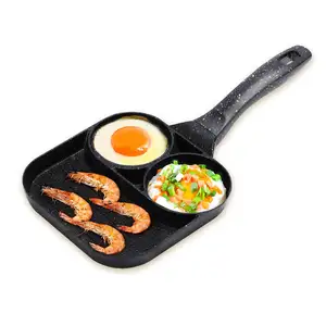 Frying pan Kitchen Accessories-multi Function Breakfast 3 in 1Pan cake With Compartments