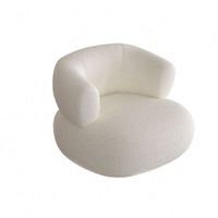 Canapé Courbé en Velours de Cachemire Polyester Nordique, Tissu Polaire d'Agneau Moderne, Mobilier de Salon, Ensemble Canapé et Fauteuils Simples