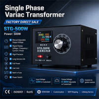 Transformateur Variac à Affichage Numérique 500W, Personnalisé, Haute Qualité, Normes Européennes et Américaines, Bobine Toroidale 98%