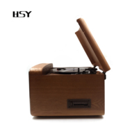 Gramophone en bois à 3 vitesses, USB/CD/Cassette, plateau tournant LP, lecteur Radio, fourniture d'usine,